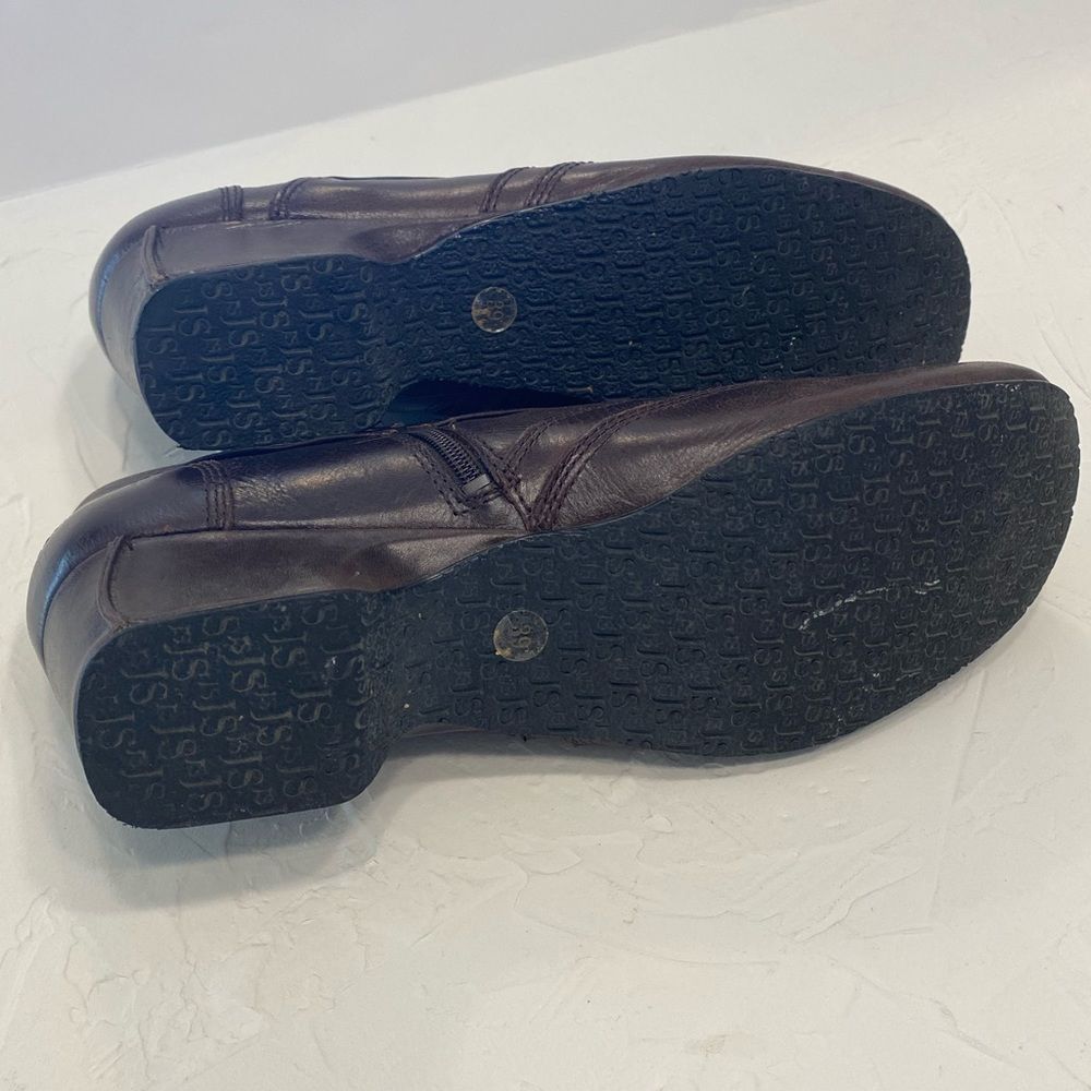 Josef Seibel Brown Leather Ankle Booties - Picture 8 of 10
